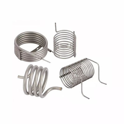 Bobina di titanio dello scambiatore di calore della metropolitana della serpentina di raffreddamento per il condensatore