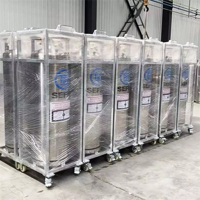 Cilindro criogenico chimico 195l di Dewar con la struttura per Lar Lco 2 Lo2 Ln2