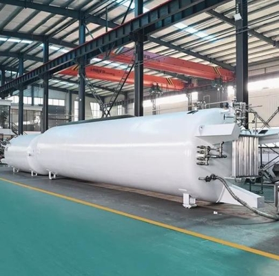 Serbatoio criogenico da 30m3 per stoccaggio di ossigeno liquido, azoto e argon