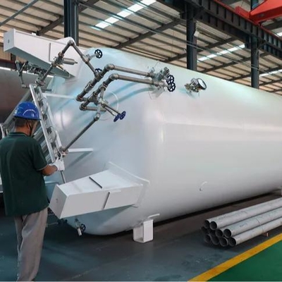 Serbatoio criogenico da 30m3 per stoccaggio di ossigeno liquido, azoto e argon